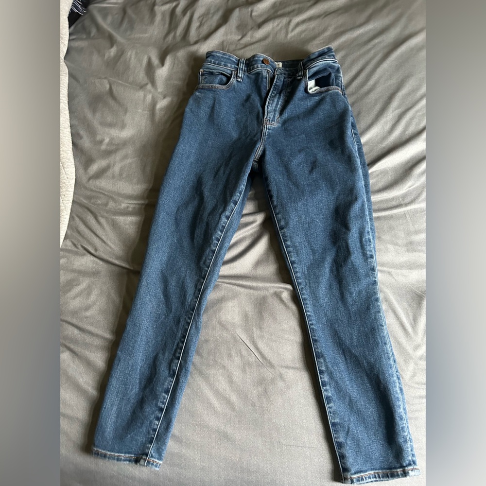 High rise super skinny ankle A&F jeans